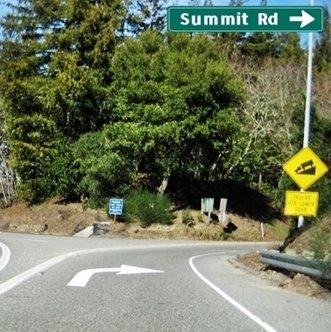 CLICK to EXIT RIGHT onto Summit Road from Highway 17 North