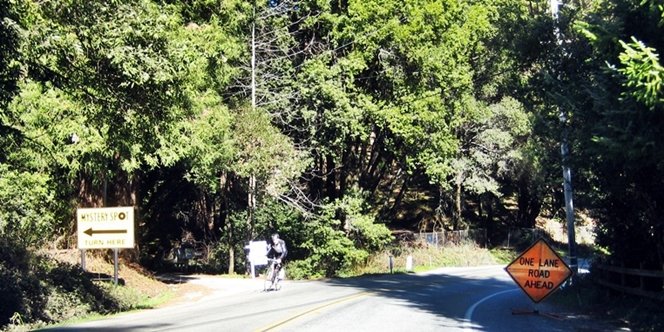 CLICK to continue: Left on Mystery Spot Rd from Branciforte Drive
