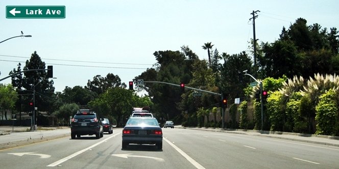 CLICK to continue: Left onto Lark Ave from Winchester Blvd
